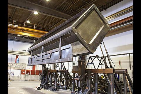 Kiruna Wagon has completed initial testing of a side dump wagon and unloading station being developed under the EU-backed Hermes project.